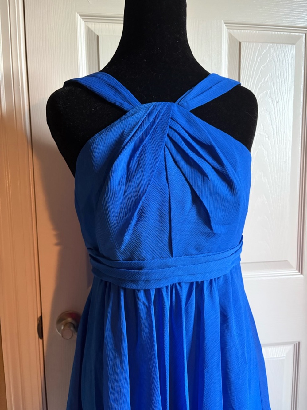 DAVID’S BRIDAL Chiffon Crinkle Dress - Picture 7 of 14